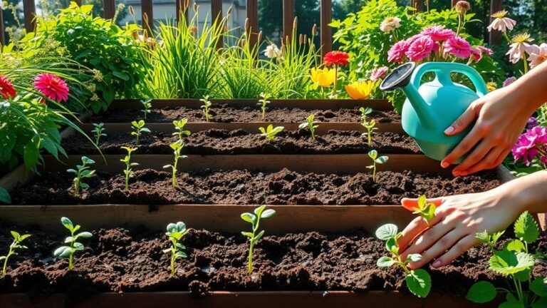 creating a garden in steps